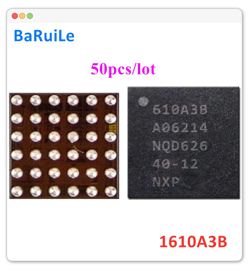 BaRuiLe 50pcs charging IC U2 610A3B for iphone 7 7 Plus 7P 7G charger IC 1610A3B chip U4001 36Pin on Board Ball Repair