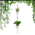 Fashion Vintage Macrame Plant Hanger Indoor Outdoor Hanging Basket Jute Rope New Cotton 100% Handmade Hanging Flowerpot Net