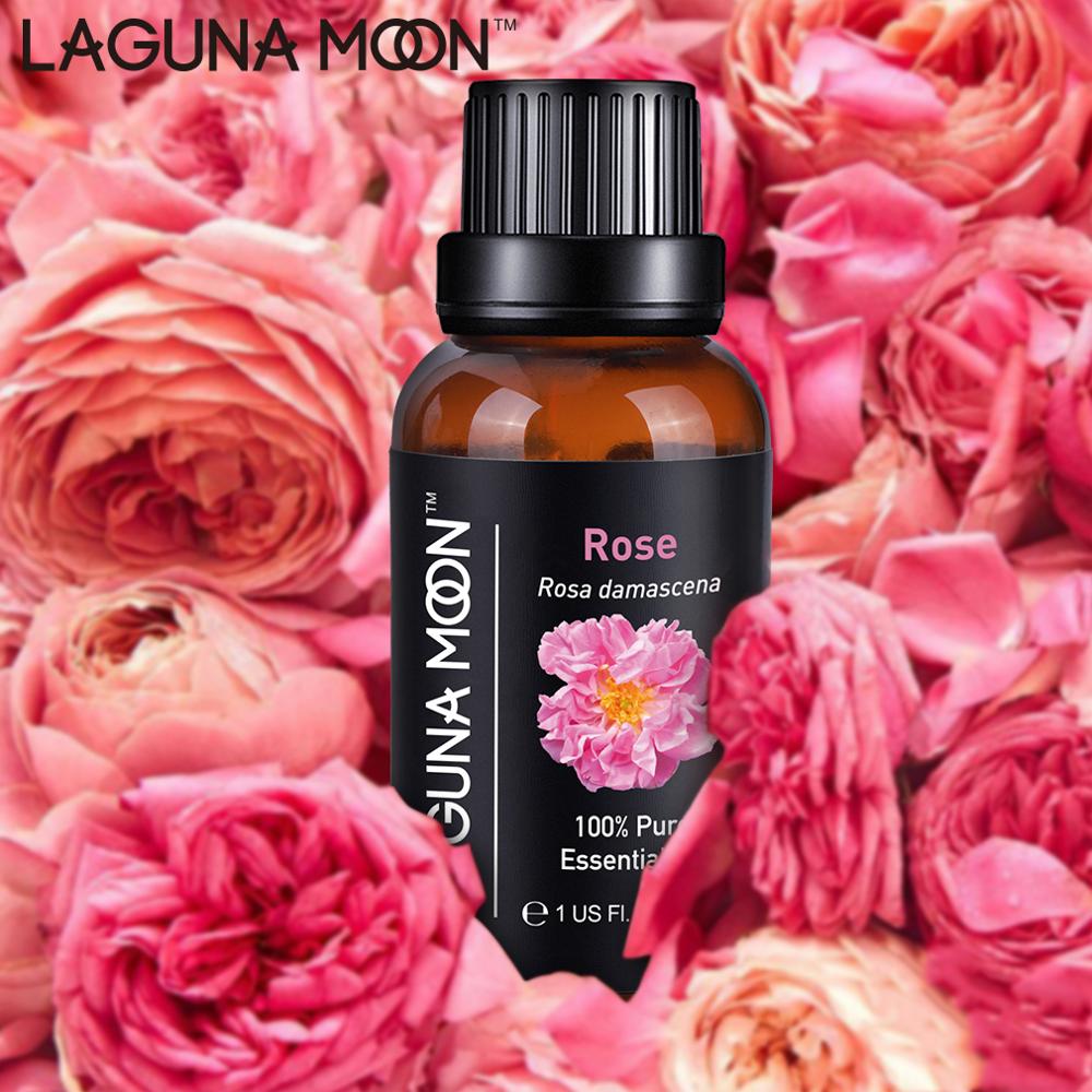 Lagunamoon Pure Essential Oils 30ML 1OZ Rose Tea Tree Massage Humidifier Peppermint Frankincense Lavender Jasmine Oil Essential