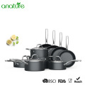 Forged Kitchen Aluminum Hard Anodized Painting Cookware set