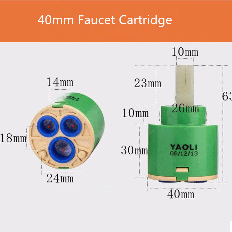 Faucet Cartridge bathroom ceramic faucet cartridge 35mm or 40mm size valve for your faucet use at least 500000times