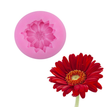 Chrysanthemum&Flower Shaped 3D Silicone Cake Mold & Soap Fandont Moulds DIY Cake Baking Tools E299