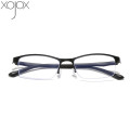 XojoX -1.5 -2.0 -2.5 -3.0 to-6 Business Finished Myopia Glasses Women Half Frame Anti Blue Light Shortsighted Eyewear Men