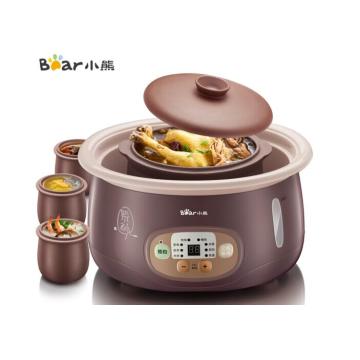 china guangdong Bear DDZ-A25Z1 electric cooker electric stew cup ceramics Purple sand ceramic liner 1 cup 3 bile 2.5L