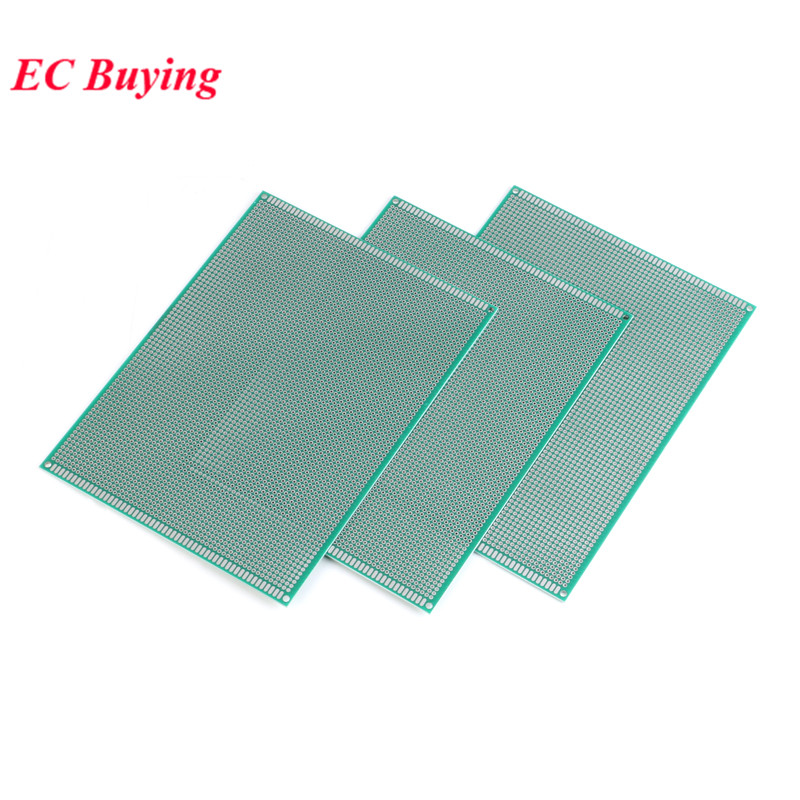 2pcs 15x20cm Double Side Prototype Universal Printed Circuit PCB Board 2.54mm Pitch Protoboard Hole Plate 15*20cm 150x200mm
