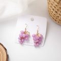 Summer Sweety Fresh Purple Grape Earrings Temperature Simple Style Cute Fruit Accessories Oorbellen Boucle D'oreille