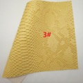 YELLOW Glitter Fabric, Metallic Synthetic Leather, Snake Faux Fabric Sheets For Bow A4 21x29CM Twinkling Ming XM009G