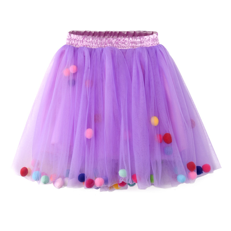 Baby Princess Girls Tutu Skirts 3 Layers Soft Tulle Pompom Ball Puff Skirt Kids Girl Bottoming Pettiskirt Skirt Girls Clothing