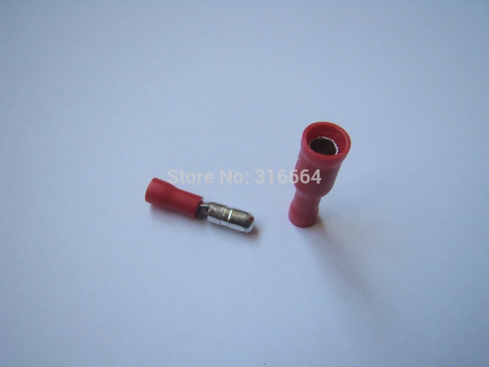 Bullet Connector Insulated Crimp Terminals FRD MPD 1-156 for Electrical & Audio Wiring 100PCS