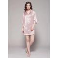 19 Momme Classic Silk Nightshirt Women's Nightgown Button Down Sleepshirt Boyfriend Notch Collar Sleepwear