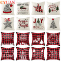 Merry Christmas Cushion Cover 45*45cm Cotton Linen Pillowcase Sofa Cushions Pillow Cases New Year Christmas Decorations for home