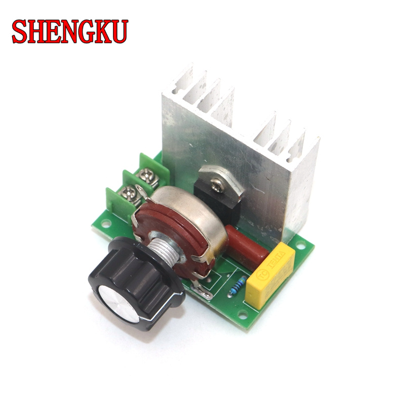 Voltage regulator AC 220V 4000W SCR Power regulator Dimming Dimmers Motor Speed Controller Thermostat Electronic Module