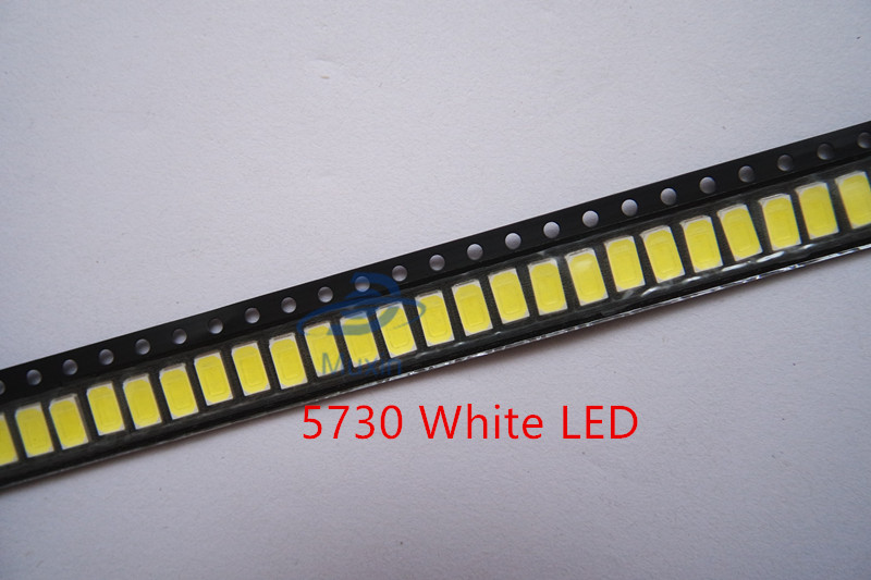100pcs 5630/5730-CW/WW 0.5W-150Ma 50-55lm 6500K White Light SMD 5730 5630 LED 5730 diodes (3.2~3.4V)