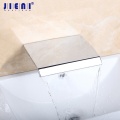 JIENI Best Bathtub Waterfall Wall Mounted Polished Chrome Shower Torneira Bathroom Basin Sink Brass Tap Mixer Faucet