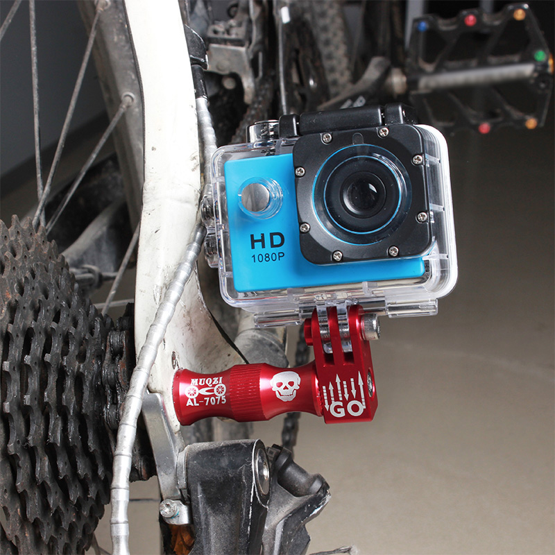 MUQZI Bicycle Wheel Hub Bracket Holder Connector Quick Release Axis Camera Mount Aluminum Alloy Tripod Holder Clamp