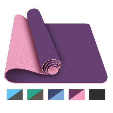 Fitness mats for yoga TPE Non slip mats pads for pilates Gym training exercise pad double layer Women yoga mat Accessories