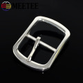 Meetee 40mm Stainless Steel Belt Buckle DIY Metal Accessories for Jeans Belts Clothing Sewing Leather Craft Hardware BD253