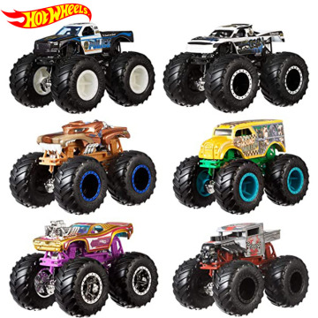 Original Hot Wheels Monster Trucks 1:64 2PCS Collection Hotwheels Car Toy Toys for Boys Hot Wheels Car Giant Wheels Diecast Car