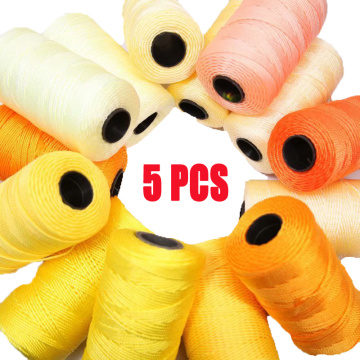 5pcs High Tenacity Cheap Cotton Thread Knitting Crochet Wool Blend Yarn Polyester Cord Fine Worsted Rope For Home Décor 130g/Pc