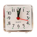 Square Alarm Clock Small Bed Compact Travel Quartz Beep Clock Cute Portable SW10