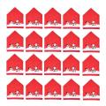 1/6/8Pcs Santa Claus Cap Chair Cover Christmas Dinner Table Party Red Hat Chair Back Covers Xmas Christmas Decoration for Home