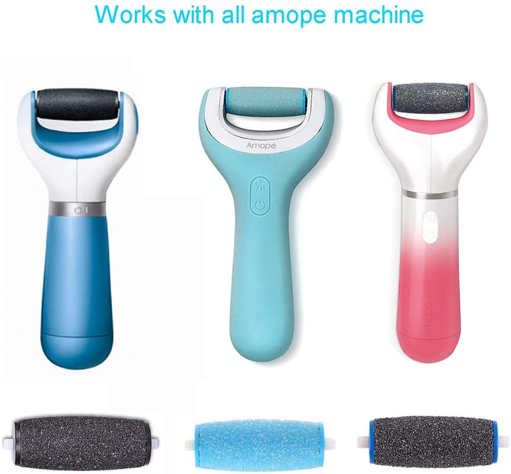 8pcs Pedicure Refill Roller Electronic Foot File Tool Refill Roller Repair Tool Foot Care Pedicure Machine Head Foot Scrubber