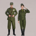 Ancient Republic of China Military Uniform Men Women Officers American Style Military Clothes Film TV Stage Costume Cosplay