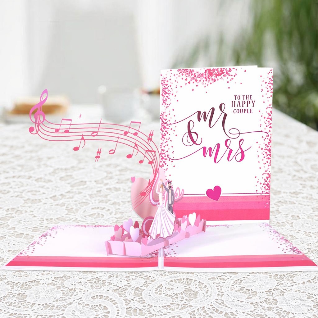 3D Musical Wedding Card