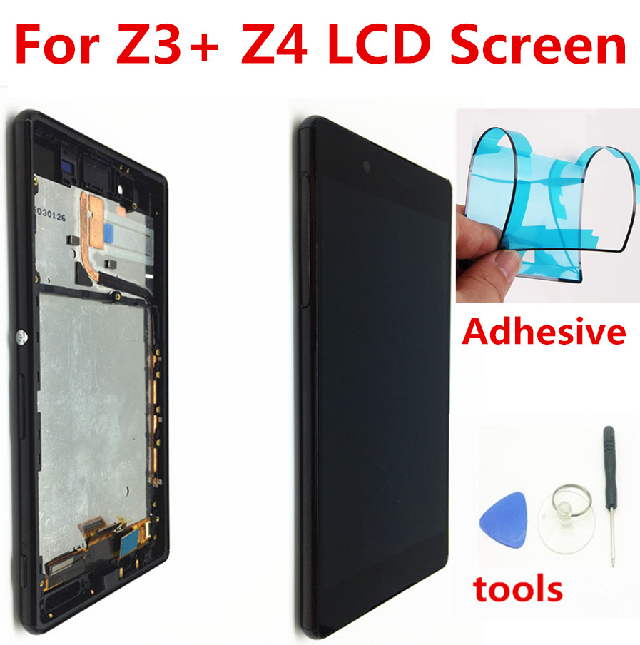 ORIGINAL 5.2" IPS For SONY Xperia Z4 LCD Touch Screen For SONY Xperia Z3+ Z4 LCD Display Screen Replacement E6533 E6553 Frame