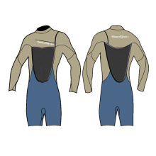 Seaskin Chest Zip Long Sleeve Men's Spring Wetsuit