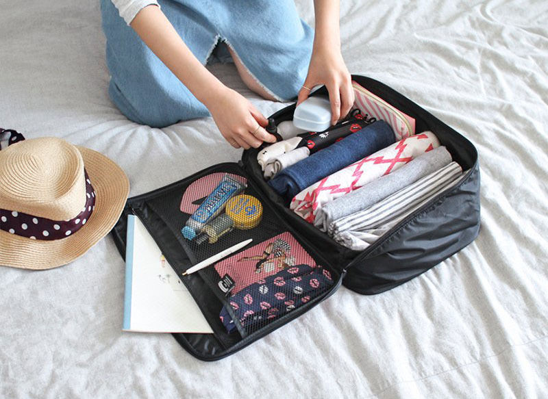 Portable Travel Bags Clothes Luggage Storage Organizer pouch Cases Accessories Supplies Suitcase Items Stuff Products