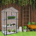 3/4/5 Tier Portable Greenhouse PVC Cover Garden Cover Plants Flower House Corrosion-resistant Waterproof (without Iron Stand)