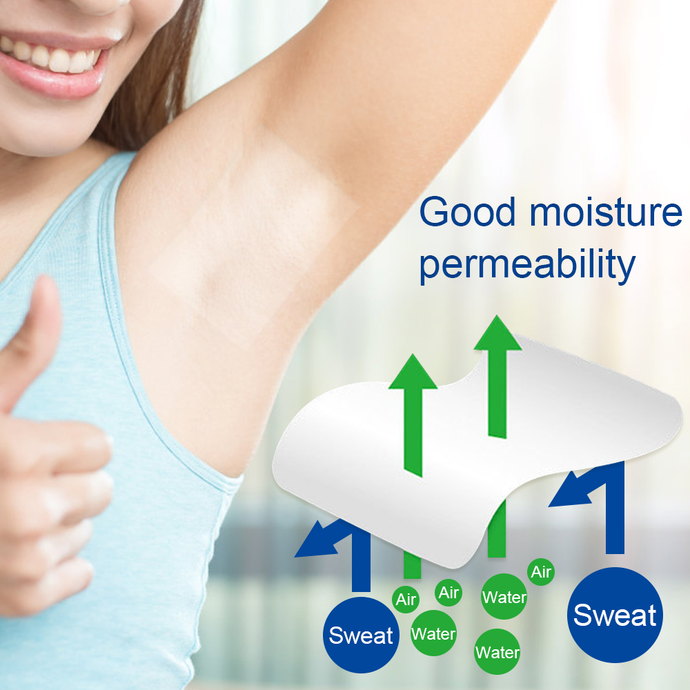 1Roll Sweat Scent Perspiration Pad Underarm Dress Clothing Absorbing Deodorant Antiperspirant Sticker Armpit Absorbent Pads Care