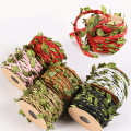Hot sale 5meters natural environmental protection macrame green leaf hemp rope handmade diy packaging production woven wax rope
