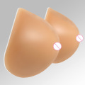 1pair Self Adhesive Fake Breast Women Mastectomy Postoperative Chest Beauty Enhancer Concave Surface Boobs Forms 1000g 1200g