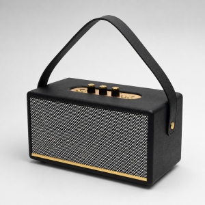 Leather Wrapped Wireless Bluetooth Speaker