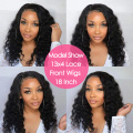 Aircabin 30 Inch 13x4 Lace Front Wigs Loose Deep Wave Brazilian Natural Color Remy Human Hair T Part Lace Wig For Black Women