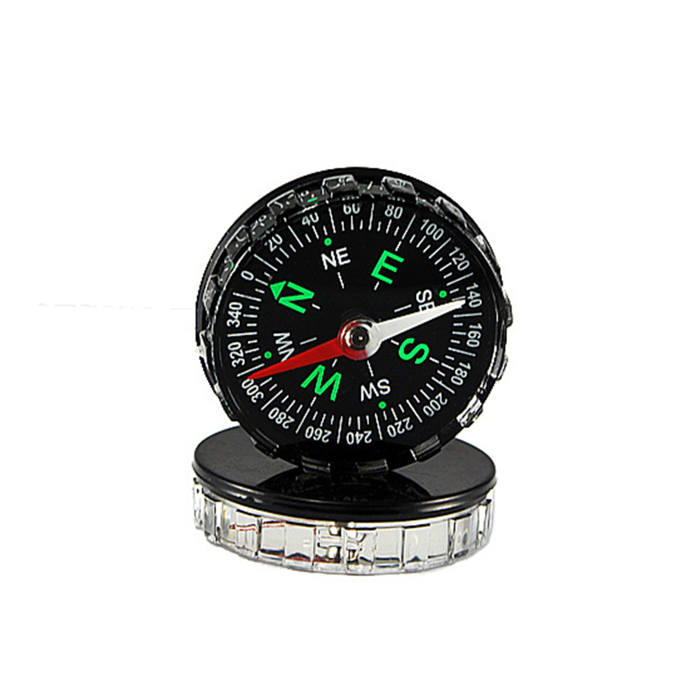 Portable Mini Camping Hiking North Navigation Handheld Accurate Compass Survival Compasses Button Design Practical Guider
