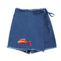 Cute Ocean Animal Fish Iron On Patches For DIY Heat Transfer Clothes T-Shirt Thermal Stickers Decoration Printing