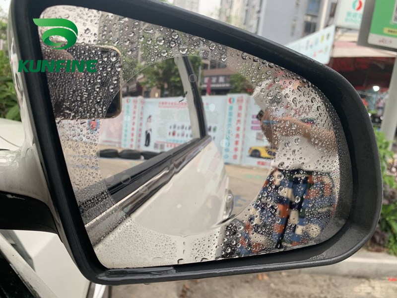 2PCS Car Rearview Mirror Protective Film Car Mirror Window Clear Film Anti Dazzle Waterproof Rainproof Anti Fog Car Sticker