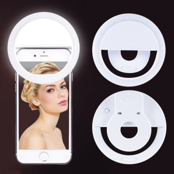 USB Charge Selfie Portable Flash Led Camera Phone Photography Ring Light Smartphone Photography Enhancing Toning Fill Light