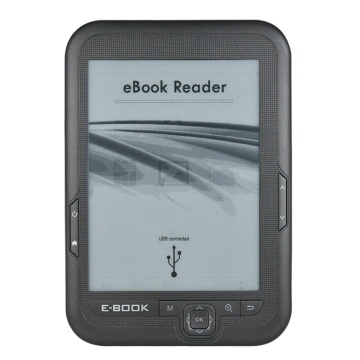New 6 Inch 16GB Ebook Reader E-Ink Capacitive E Book Light Eink Sn E-Book E-Ink E-Reader MP3 with Case, WMA PDF HTML
