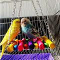 Pet Bird Parrot Toys Parakeet Budgie Cockatiel Cage Hammock Swing Toy Hanging Chew Toys For Birds