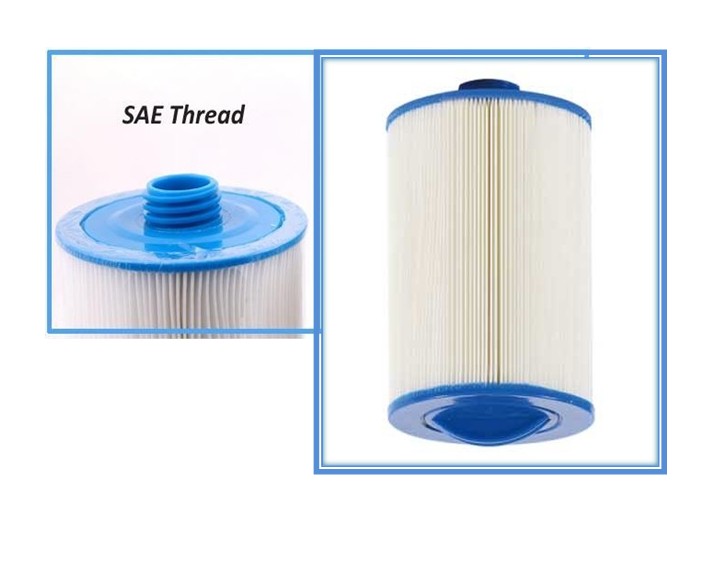 2pcs hot tub filter 205*150 (or 8'x6') with SAE THREAD 1 1/2' (3.8cm) spa pool filter