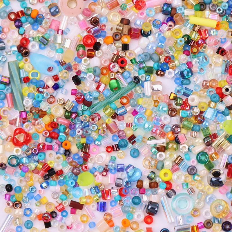 Japan Miyuki Seedbeads Mixed Round Bugle Delica Glass Bead Mix Randomly Colors and Size DIY Beading Work Accessories 10grams/lot