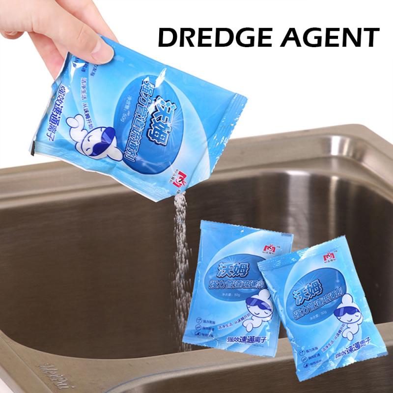 Dredge Agent Kitchen Sewer Toilet Drain Cleaners Powder Bomb Sink Drain Cleaner Toilet Clogging Dredge Agent Cleaning Tool TSLM1