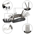 16 in 1 Multi-Function Bike Repair Tool Kit Bicycle Cycling Mechanic Tool with 3 pcs Tire Pry Bars Rods outil velo rower A40