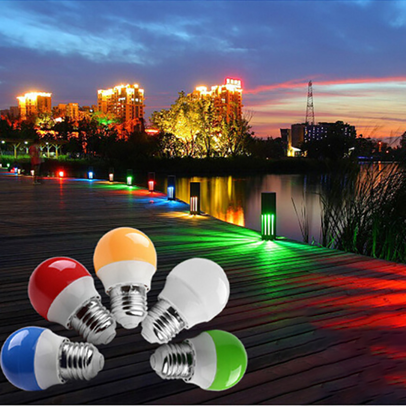 E27 Led Colorful Bulb 220V Holiday Decor Christmas Led Fairy Lights Indoor For Halloween New Year Wedding Decoration Color Lamp