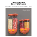 Sealed-Storage-Box Dispenser Crisper Food-Containers Measure Storage Bottles Jars Tank Kitchen-Tool Grains Cereals Wall-Hanging