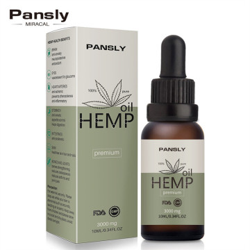 Pansly Hemp Oil, 100% Natural Sleep Aid Anti Stress Hemp Extract Drops for Pain, Anxiety & Stress Relief, 3000mg Contains cbd
